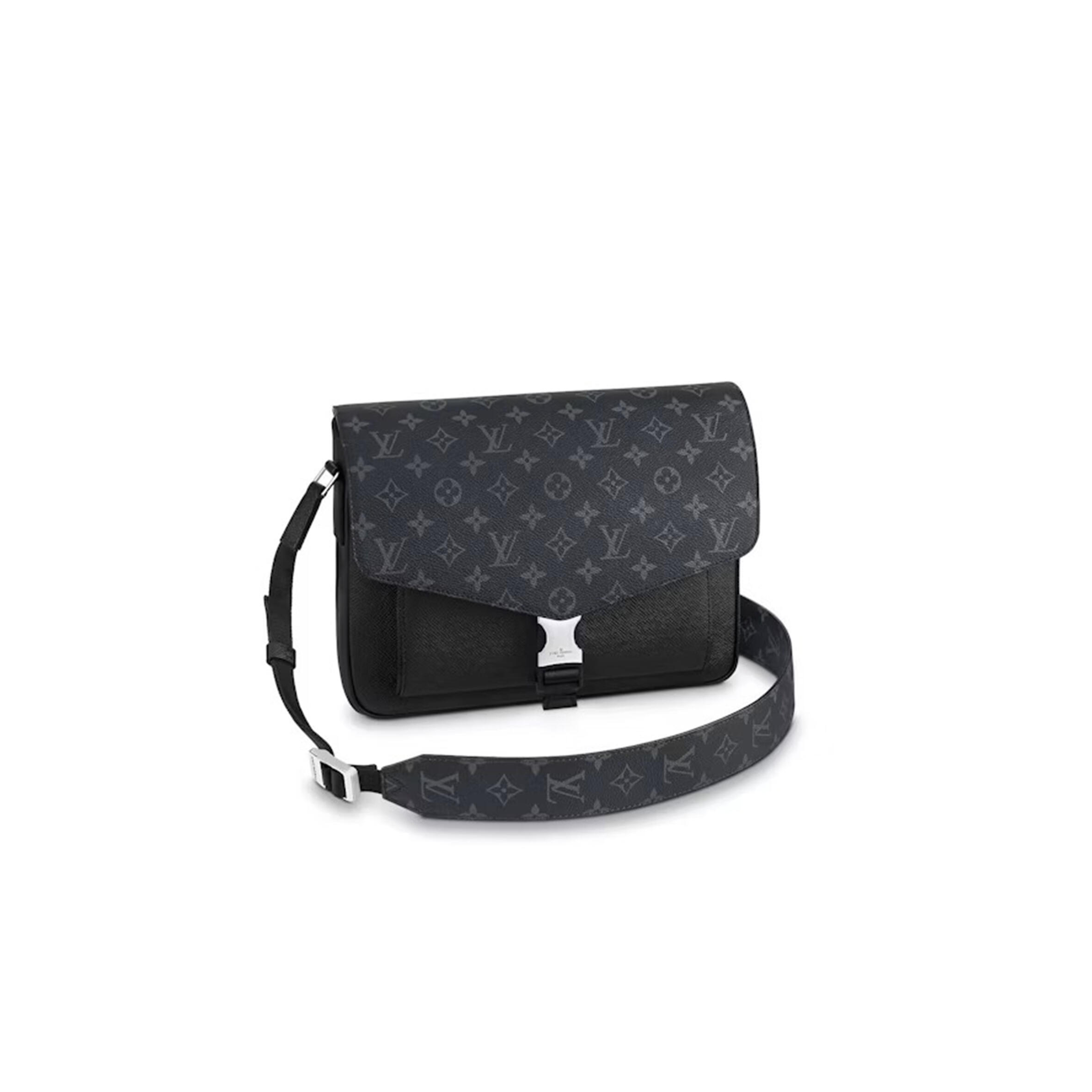 l0vis Vvtt0n master shoulder bag black grey taiga rama monogram eclipse m30746 (29*23*11.5cm)